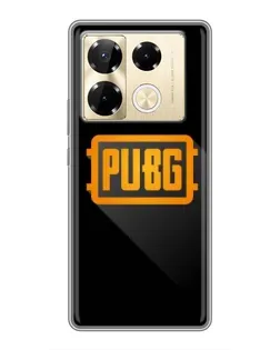 Чехол для Infinix Note 40 Pro с картинкой «PUBG — рамка лого»