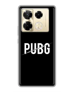 Чехол для Infinix Note 40 Pro с картинкой «PUBG — белый логотип»