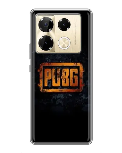 Чехол для Infinix Note 40 Pro с картинкой «PUBG — золотой логотип»