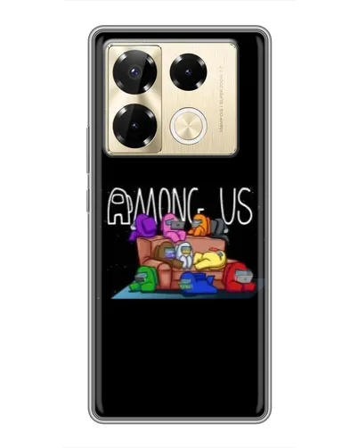 Чехол для Infinix Note 40 Pro с картинкой «Логотип Among Us»