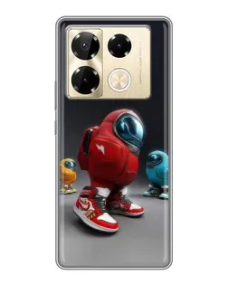 Чехол для Infinix Note 40 Pro с картинкой «Among Us — 3D стиль»