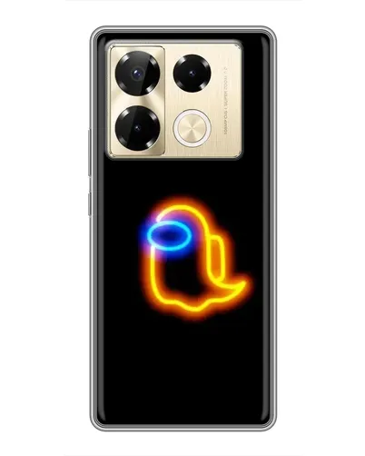 Чехол для Infinix Note 40 Pro с картинкой «Among Us неоновое сияние»