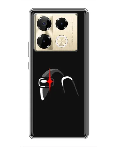 Чехол для Infinix Note 40 Pro с картинкой «Among Us шлем»