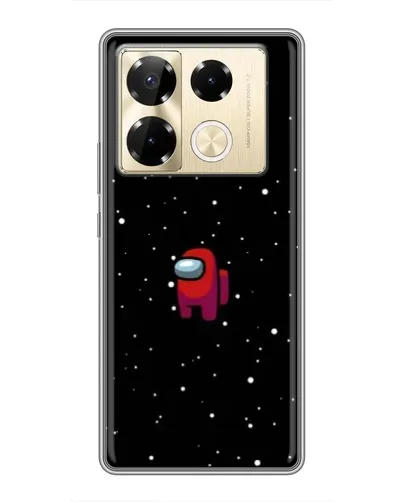 Чехол для Infinix Note 40 Pro с картинкой «Красный Among Us»
