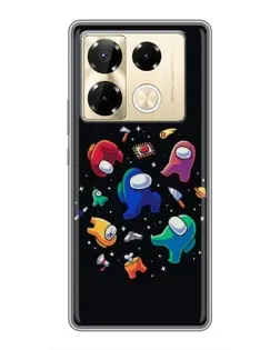 Чехол для Infinix Note 40 Pro с картинкой «Among Us космос»
