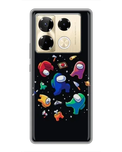 Чехол для Infinix Note 40 Pro с картинкой «Among Us космос»
