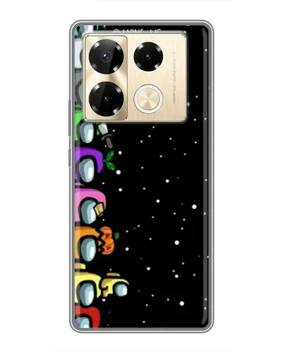 Чехол для Infinix Note 40 Pro с картинкой «Команда Among Us»