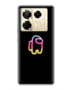 Чехол для Infinix Note 40 Pro с картинкой «Among Us градиент»