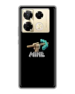 Чехол для Infinix Note 40 Pro с картинкой «Алмазная кирка»
