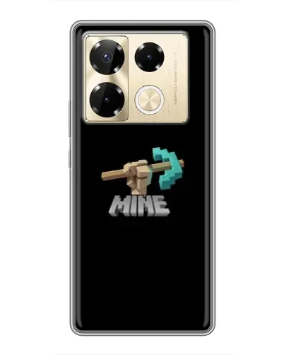 Чехол для Infinix Note 40 Pro с картинкой «Алмазная кирка»