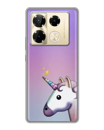 Чехол для Infinix Note 40 Pro с картинкой «Единорог градиент»