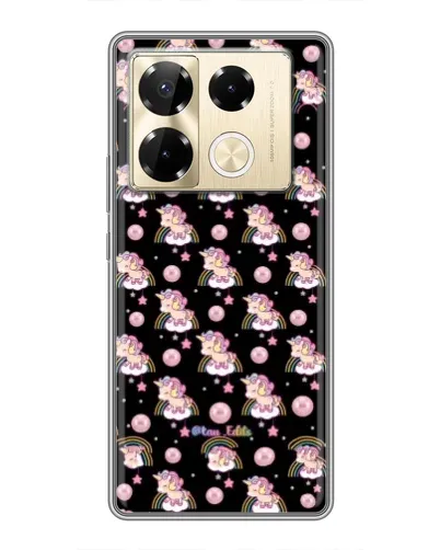 Чехол для Infinix Note 40 Pro с картинкой «Magic Unicorn паттерн»