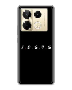 Чехол для Infinix Note 40 Pro с картинкой «Точки веры J.E.S.U.S.»