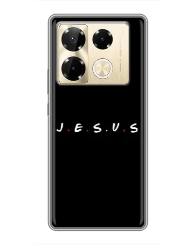 Чехол для Infinix Note 40 Pro с картинкой «Точки веры J.E.S.U.S.» Чехол для Infinix Note 40 Pro с картинкой «Точки веры J.E.S.U.S.»