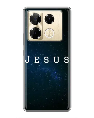Чехол для Infinix Note 40 Pro с картинкой «Звездное небо Jesus» Чехол для Infinix Note 40 Pro с картинкой «Звездное небо Jesus»