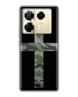 Чехол для Infinix Note 40 Pro с картинкой «Милитари Крест»