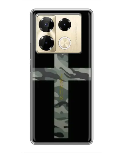 Чехол для Infinix Note 40 Pro с картинкой «Милитари Крест» Чехол для Infinix Note 40 Pro с картинкой «Милитари Крест»
