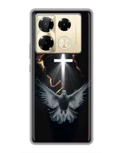 Чехол для Infinix Note 40 Pro с картинкой «Голубь и Свет»