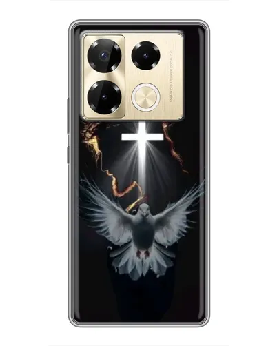 Чехол для Infinix Note 40 Pro с картинкой «Голубь и Свет» Чехол для Infinix Note 40 Pro с картинкой «Голубь и Свет»