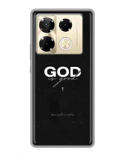 Чехол для Infinix Note 40 Pro с картинкой «GOD — Бог над всем»