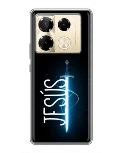 Чехол для Infinix Note 40 Pro с картинкой «Меч Духа Jesus» Чехол для Infinix Note 40 Pro с картинкой «Меч Духа Jesus»