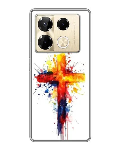 Чехол для Infinix Note 40 Pro с картинкой «Акварельный крест» Чехол для Infinix Note 40 Pro с картинкой «Акварельный крест»
