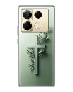 Чехол для Infinix Note 40 Pro с картинкой «Оливковая ветвь»