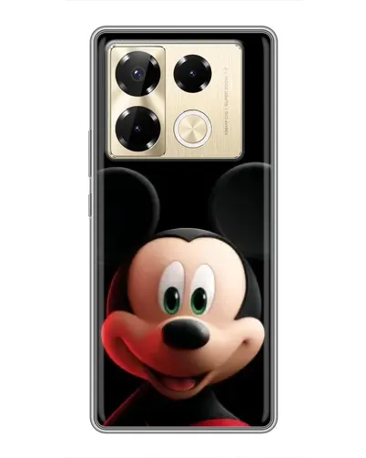 Чехол для Infinix Note 40 Pro с картинкой «Улыбающийся Микки Маус»