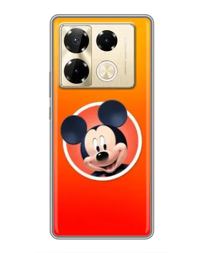 Чехол для Infinix Note 40 Pro с картинкой «Mickey в круге»