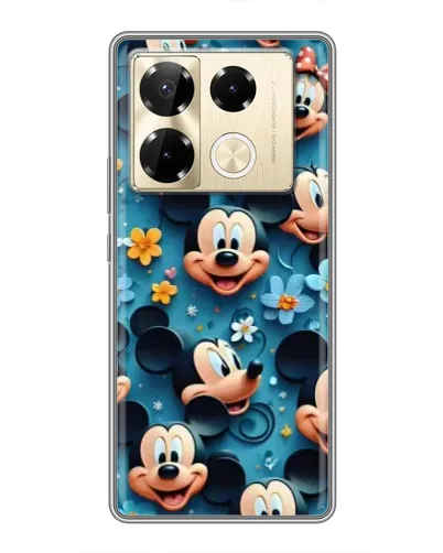 Чехол для Infinix Note 40 Pro с картинкой «Паттерн Микки и Минни»