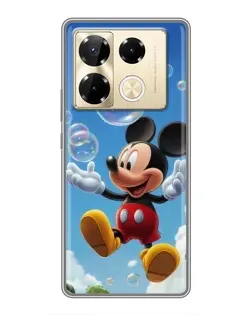 Чехол для Infinix Note 40 Pro с картинкой «Mickey и мыльные пузыри» Чехол для Infinix Note 40 Pro с картинкой «Mickey и мыльные пузыри»