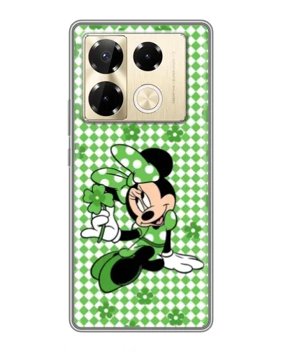 Чехол для Infinix Note 40 Pro с картинкой «Mickey в клетку»