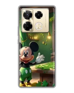 Чехол для Infinix Note 40 Pro с картинкой «Микки в мастерской»