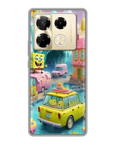 Чехол для Infinix Note 40 Pro с картинкой «Монстр-трак приключения»