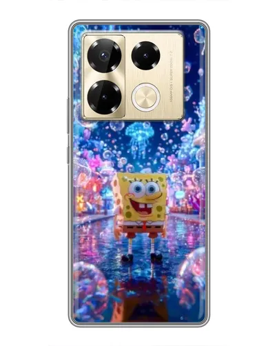 Чехол для Infinix Note 40 Pro с картинкой «Неоновый океан»