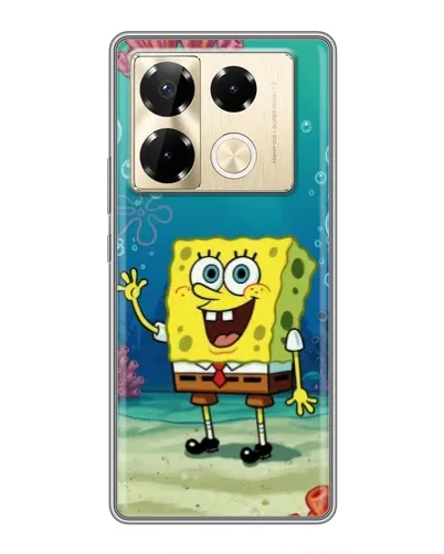 Чехол для Infinix Note 40 Pro с картинкой «Подводный привет»