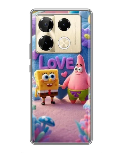 Чехол для Infinix Note 40 Pro с картинкой «Губка Боб Патрик»