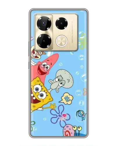 Чехол для Infinix Note 40 Pro с картинкой «Веселые пузырьки»