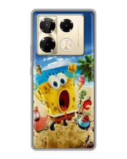 Чехол для Infinix Note 40 Pro с картинкой «Развлечения на пляже»