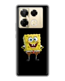 Чехол для Infinix Note 40 Pro с картинкой «Классический Губка Боб»