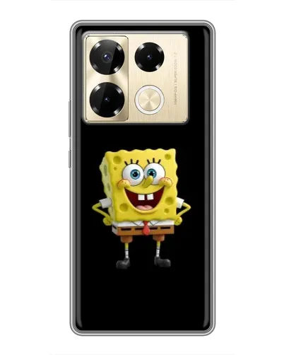 Чехол для Infinix Note 40 Pro с картинкой «Классический Губка Боб»