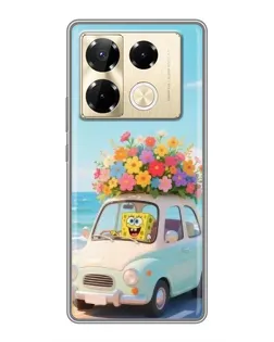 Чехол для Infinix Note 40 Pro с картинкой «Автомобильное путешествие»