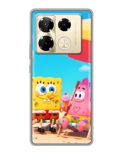 Чехол для Infinix Note 40 Pro с картинкой «Отдых на пляже»