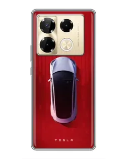 Чохол для Infinix Note 40 Pro з картинкою «Tesla Top View»