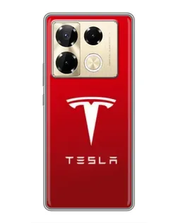 Чохол для Infinix Note 40 Pro з картинкою «Tesla Red Classic»