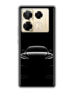 Чохол для Infinix Note 40 Pro з картинкою «Силует Tesla Night»