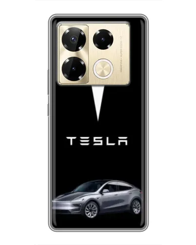Чехол для Infinix Note 40 Pro с картинкой «Tesla Model Y»