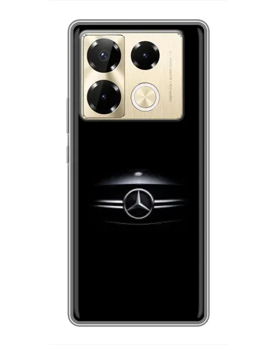 Чехол для Infinix Note 40 Pro с картинкой «Mercedes — абстрактные линии»