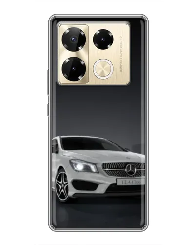Чехол для Infinix Note 40 Pro с картинкой «Mercedes AMG GT Silver»