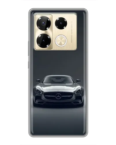 Чехол для Infinix Note 40 Pro с картинкой «Mercedes на черном»
